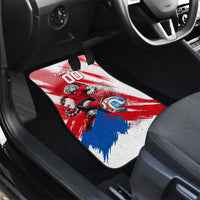 Personalized South Korea White Tiger Soccer Car Mats Fierce Football Mascot Korean Flag