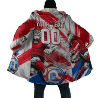 Personalized South Korea White Tiger Soccer Cloak Fierce Football Mascot Korean Flag