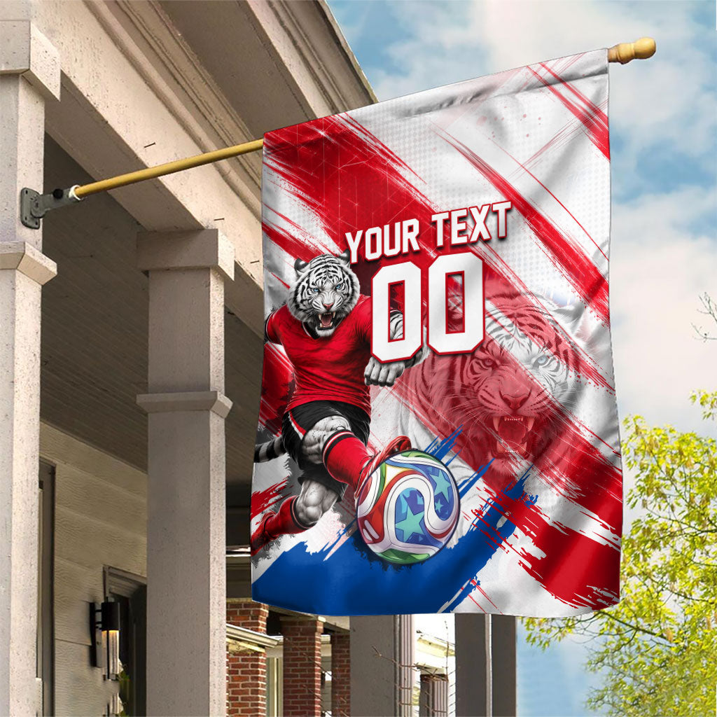 Personalized South Korea White Tiger Soccer Garden Flag Fierce Football Mascot Korean Flag