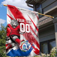 Personalized South Korea White Tiger Soccer Garden Flag Fierce Football Mascot Korean Flag