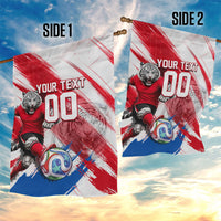 Personalized South Korea White Tiger Soccer Garden Flag Fierce Football Mascot Korean Flag