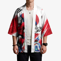 Personalized South Korea White Tiger Soccer Kimono Fierce Football Mascot Korean Flag
