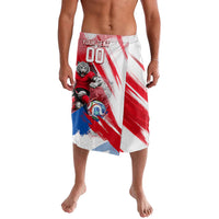 Personalized South Korea White Tiger Soccer Lavalava Fierce Football Mascot Korean Flag