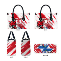 Personalized South Korea White Tiger Soccer Leather Bag Fierce Football Mascot Korean Flag