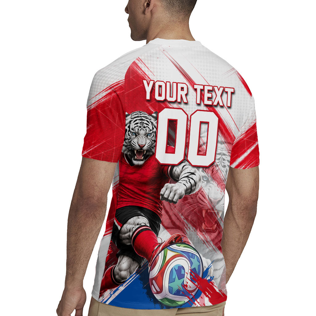 Personalized South Korea White Tiger Soccer Rugby Jersey Fierce Football Mascot Korean Flag