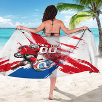 Personalized South Korea White Tiger Soccer Sarong Fierce Football Mascot Korean Flag