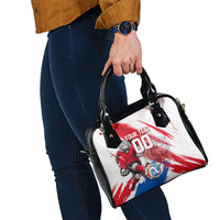 Personalized South Korea White Tiger Soccer Shoulder Handbag Fierce Football Mascot Korean Flag