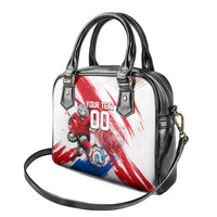 Personalized South Korea White Tiger Soccer Shoulder Handbag Fierce Football Mascot Korean Flag