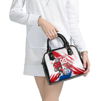 Personalized South Korea White Tiger Soccer Shoulder Handbag Fierce Football Mascot Korean Flag