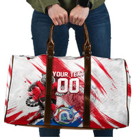 Personalized South Korea White Tiger Soccer Travel Bag Fierce Football Mascot Korean Flag