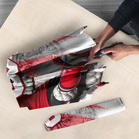 Personalized South Korea White Tiger Soccer Umbrella Fierce Football Mascot Korean Flag