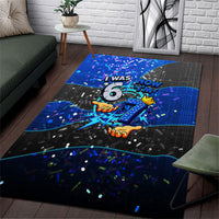 7th Birthday Boys Area Rug I was 6 Now Im 7 Gaming And Tech Theme