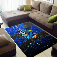 7th Birthday Boys Area Rug I was 6 Now Im 7 Gaming And Tech Theme