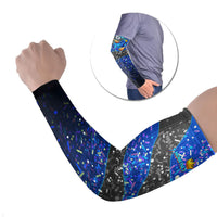 7th Birthday Boys Arm Sleeves I was 6 Now Im 7 Gaming And Tech Theme