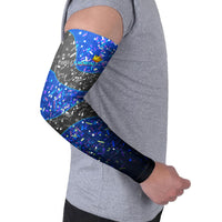 7th Birthday Boys Arm Sleeves I was 6 Now Im 7 Gaming And Tech Theme