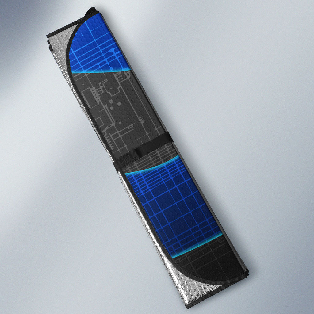 7th Birthday Boys Auto Sun Shade I was 6 Now Im 7 Gaming And Tech Theme