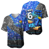 7th Birthday Boys Baseball Jersey I was 6 Now Im 7 Gaming And Tech Theme