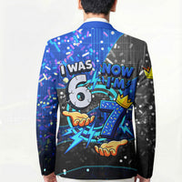 7th Birthday Boys Blazer I was 6 Now Im 7 Gaming And Tech Theme