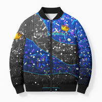 7th Birthday Boys Bomber Puffer Jacket I was 6 Now Im 7 Gaming And Tech Theme