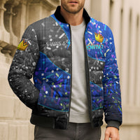 7th Birthday Boys Bomber Puffer Jacket I was 6 Now Im 7 Gaming And Tech Theme