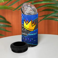 7th Birthday Boys 4 in 1 Can Cooler Tumbler I was 6 Now Im 7 Gaming And Tech Theme