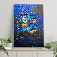 7th Birthday Boys Canvas Wall Art I was 6 Now Im 7 Gaming And Tech Theme