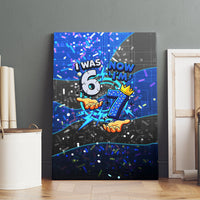 7th Birthday Boys Canvas Wall Art I was 6 Now Im 7 Gaming And Tech Theme