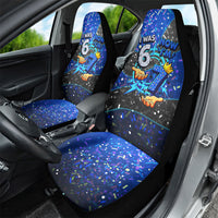 7th Birthday Boys Car Seat Cover I was 6 Now Im 7 Gaming And Tech Theme