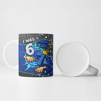 7th Birthday Boys Ceramic Mug I was 6 Now Im 7 Gaming And Tech Theme