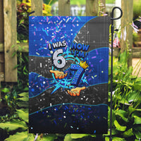 7th Birthday Boys Garden Flag I was 6 Now Im 7 Gaming And Tech Theme