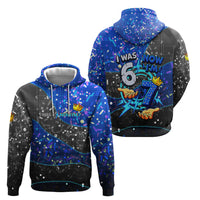 7th Birthday Boys Hoodie I was 6 Now Im 7 Gaming And Tech Theme