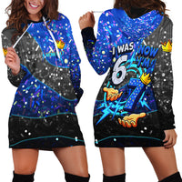 7th Birthday Boys Hoodie Dress I was 6 Now Im 7 Gaming And Tech Theme