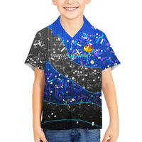 7th Birthday Boys Kid Hawaiian Shirt I was 6 Now Im 7 Gaming And Tech Theme