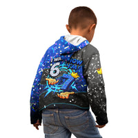 7th Birthday Boys Kid Hoodie I was 6 Now Im 7 Gaming And Tech Theme