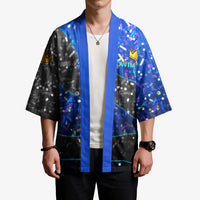 7th Birthday Boys Kimono I was 6 Now Im 7 Gaming And Tech Theme