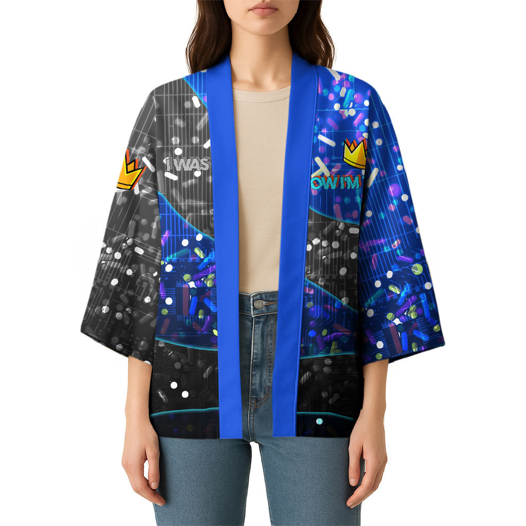 7th Birthday Boys Kimono I was 6 Now Im 7 Gaming And Tech Theme