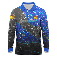 7th Birthday Boys Long Sleeve Polo Shirt I was 6 Now Im 7 Gaming And Tech Theme