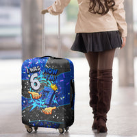 7th Birthday Boys Luggage Cover I was 6 Now Im 7 Gaming And Tech Theme