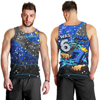 7th Birthday Boys Men Tank Top I was 6 Now Im 7 Gaming And Tech Theme