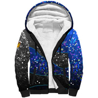 7th Birthday Boys Sherpa Hoodie I was 6 Now Im 7 Gaming And Tech Theme