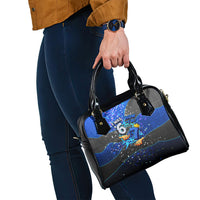 7th Birthday Boys Shoulder Handbag I was 6 Now Im 7 Gaming And Tech Theme