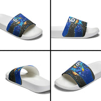 7th Birthday Boys Slide Sandals I was 6 Now Im 7 Gaming And Tech Theme