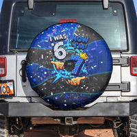 7th Birthday Boys Spare Tire Cover I was 6 Now Im 7 Gaming And Tech Theme