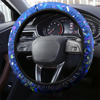 7th Birthday Boys Steering Wheel Cover I was 6 Now Im 7 Gaming And Tech Theme