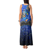 7th Birthday Boys Tank Maxi Dress I was 6 Now Im 7 Gaming And Tech Theme