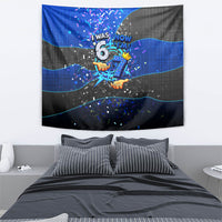 7th Birthday Boys Tapestry I was 6 Now Im 7 Gaming And Tech Theme