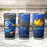 7th Birthday Boys Tumbler Cup I was 6 Now Im 7 Gaming And Tech Theme