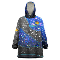 7th Birthday Boys Wearable Blanket Hoodie I was 6 Now Im 7 Gaming And Tech Theme