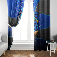 7th Birthday Boys Window Curtain I was 6 Now Im 7 Gaming And Tech Theme