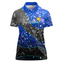 7th Birthday Boys Women Polo Shirt I was 6 Now Im 7 Gaming And Tech Theme